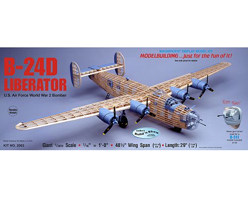 Guillow's B-24D Liberator Balsa Plane Model Kit