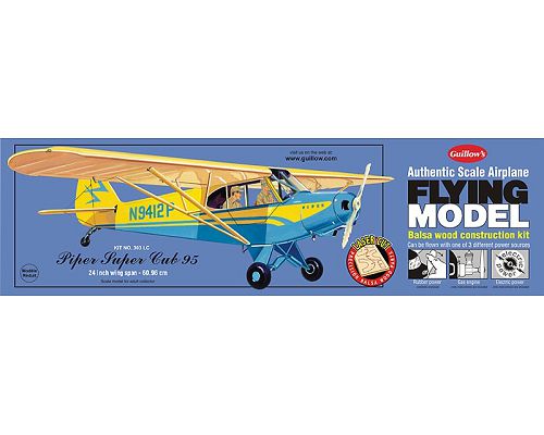 Guillow's Piper Cub 95 - Laser Cut Balsa Plane Model Kit