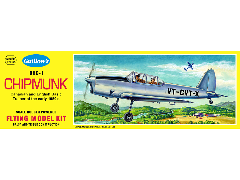 Guillow's Chipmunk Balsa Plane Model Kit