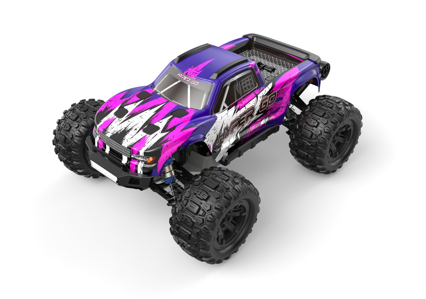 MJX 1/16 RTR Brushed RC Monster Truck with GPS (Purple) [H16H-2]