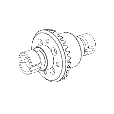 MJX Metal Gears Diff Complete Assembly [16420]