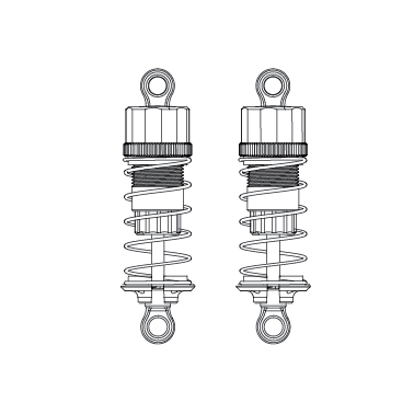 MJX Oil Filled Metal Shock Set (Blue) [16510]