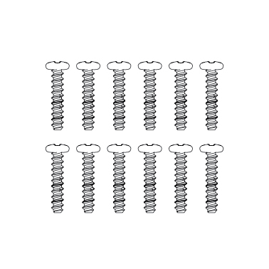 MJX Round Head Screws  2.3 x 10mm (12pcs) [M23104]