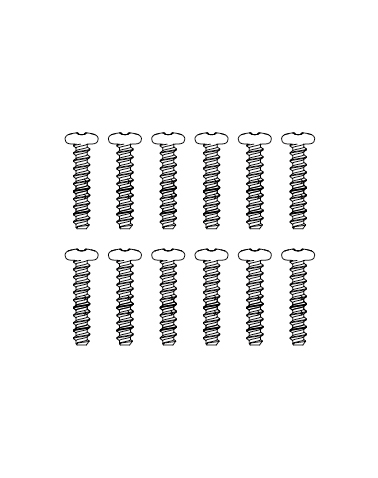 MJX Round Head Screws 2.6 x 10mm (12pcs) [M26104]