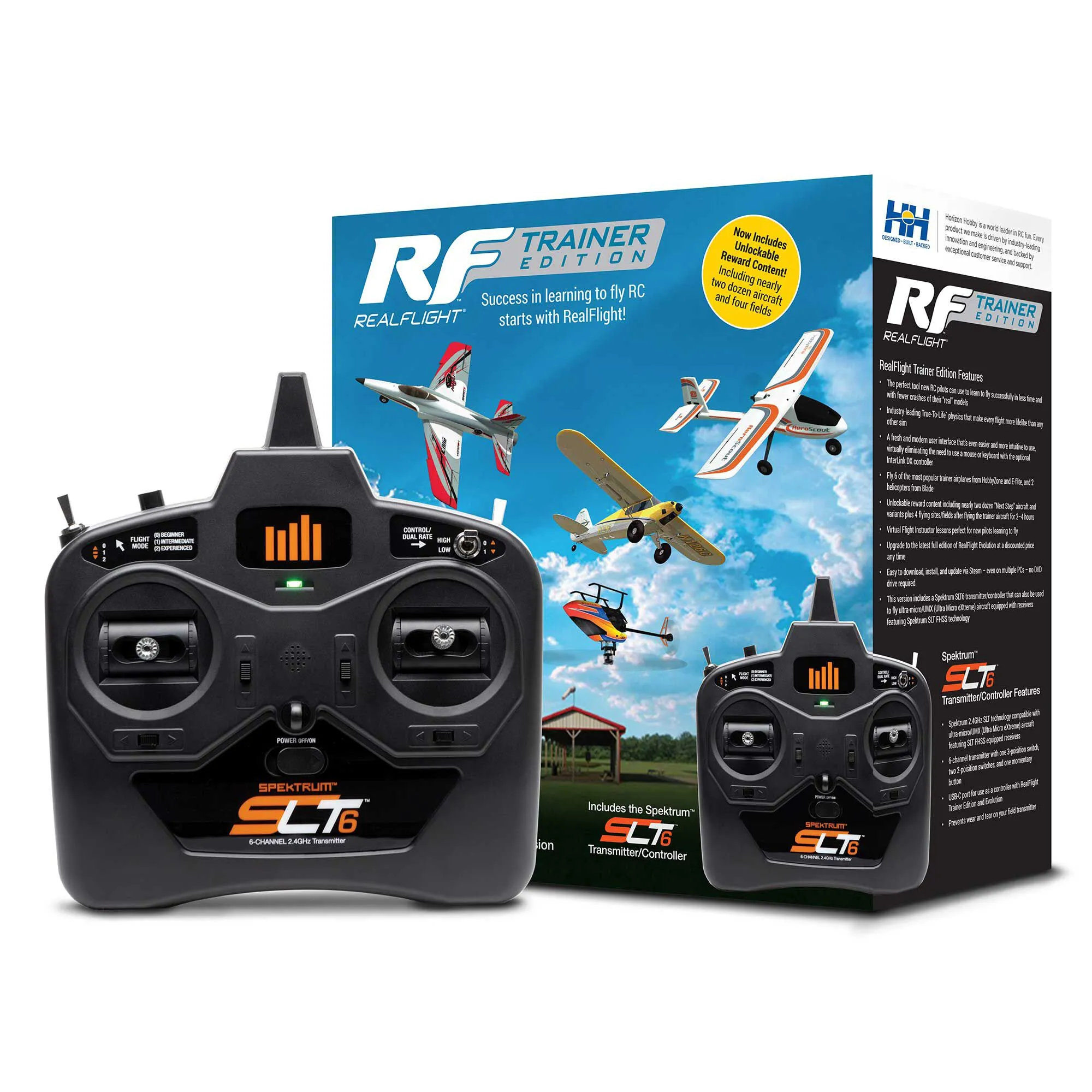 RealFlight Trainer Edition Flight Simulator with SLT6 Transmitter - Mode 2 only