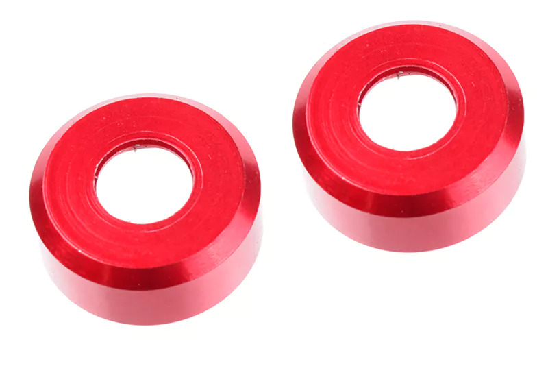 Team Corally - HDA Suspension Arm Insert - Outer - Spacer 2.5mm - Aluminum - Red