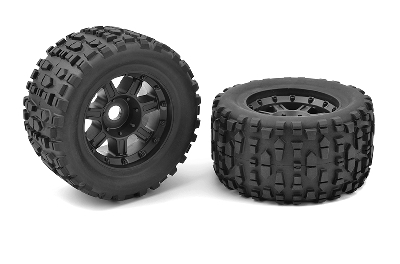 Team Corally - Monster Truck Tires - XL4S - Grabber - Glued on B