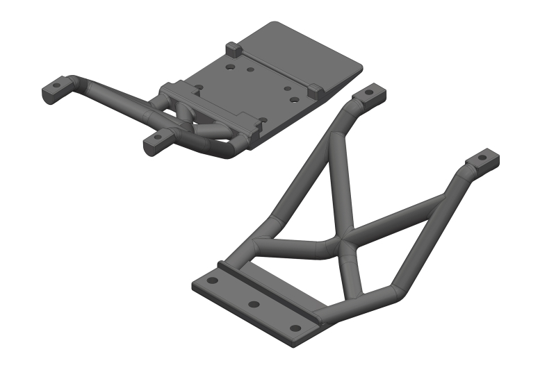 Team Corally - Skid Plates - FR/RE - 1 Set