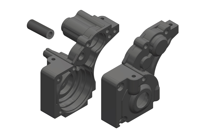 Team Corally - Gearbox - L/R - Composite - 1 Set