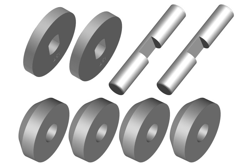 Team Corally - Planetary Diff Gears - Metal - 1 Set