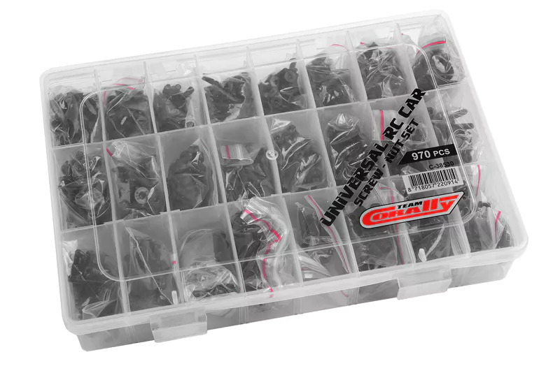 Team Corally - Universal Sport Car Series - Screws - Nuts Set - 34 Sizes - 970 p