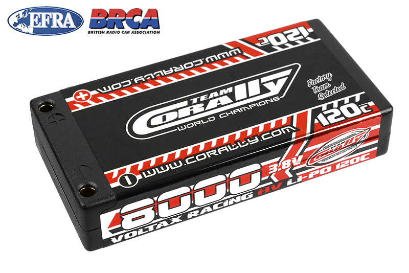 Team Corally - Voltax 120C LiPo HV Battery - 8000 mAh - 3.8V - 1