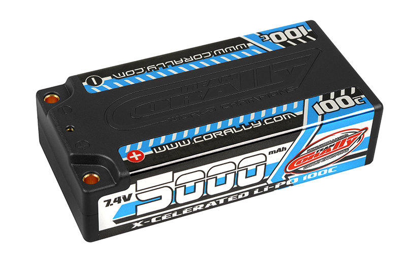 Team Corally - X-Celerated 100C LiPo Battery - 5000 mAh - 7.4V -