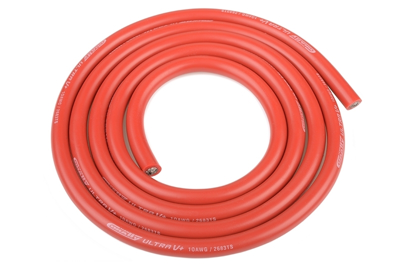 Team Corally - Ultra V+ Silicone Wire - Super Flexible - Red - 1