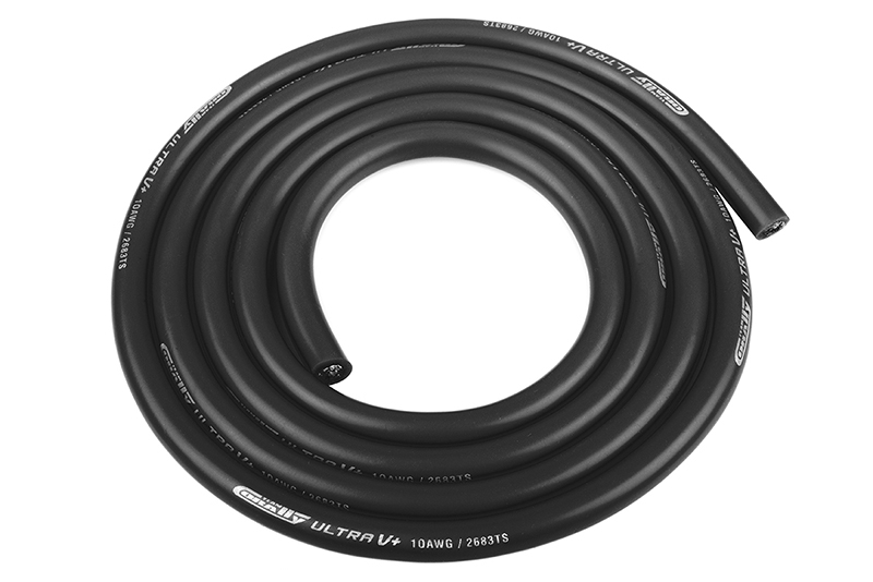 Team Corally - Ultra V+ Silicone Wire - Super Flexible - Black -