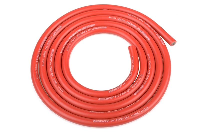 Team Corally - Ultra V+ Silicone Wire - Super Flexible - Red - 1