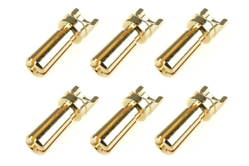 Team Corally - Bullit Connector 3.5mm - Male - Solid Type - Gold