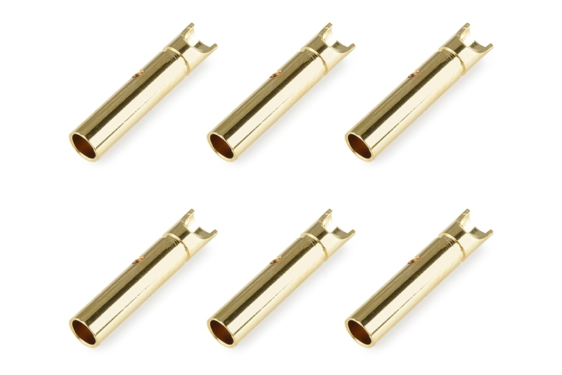 Team Corally - Bullit Connector 2.0mm - Female - Gold Plated - U