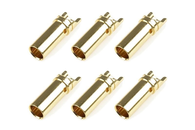 Team Corally - Bullit Connector 5.0mm - Female - Gold Plated - U