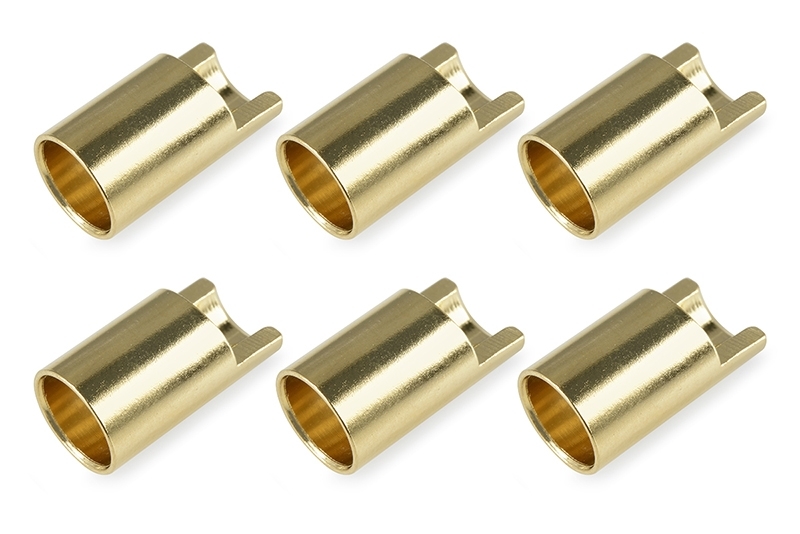 Team Corally - Bullit Connector 6.5mm - Female - Gold Plated - U