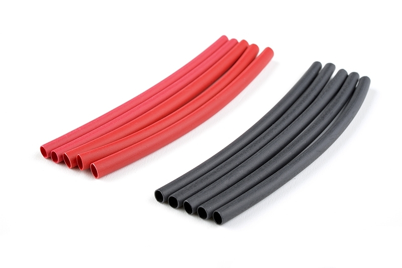 Team Corally - Shrink Tubing - 2.4mm - Red + Black - 10 pcs