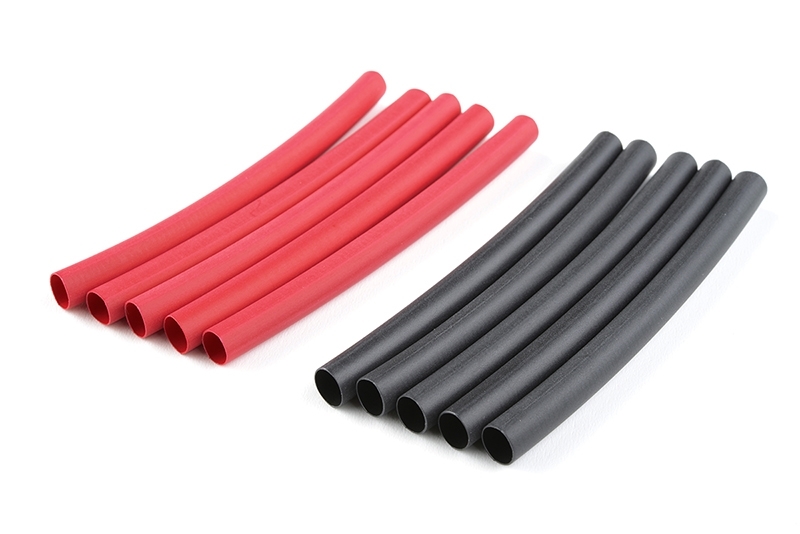 Team Corally - Shrink Tubing - 4.7mm - Red + Black - 10 pcs