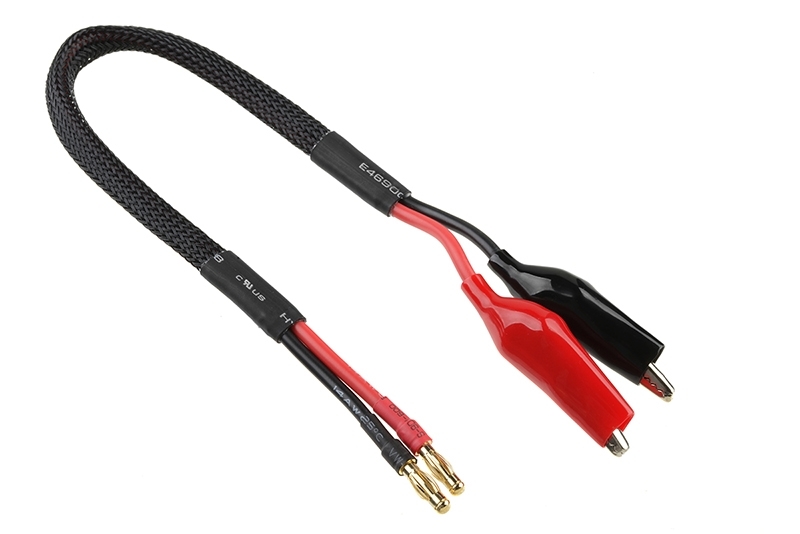 Team Corally - Charge Lead - Crocco Clips - 14 AWG ULTRA V+ Sili