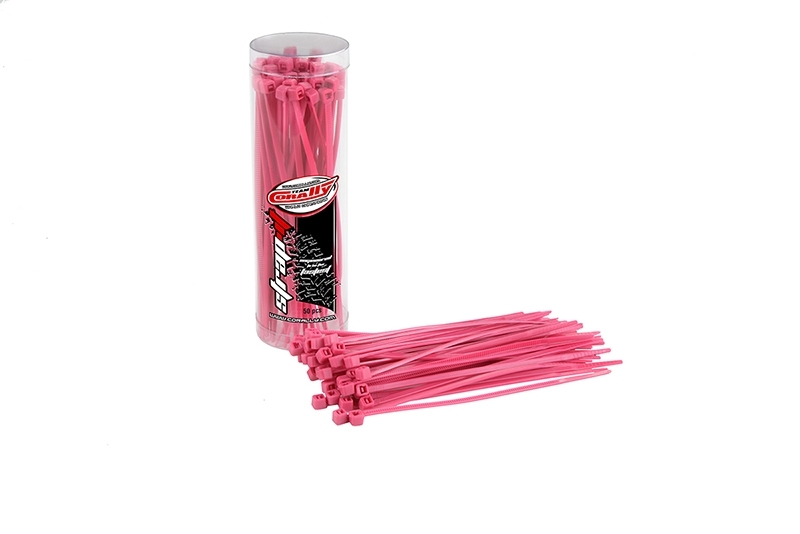 Team Corally - Strap-it - Cable Tie Raps - Pink - 2.5x100mm - 50