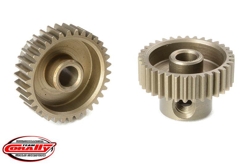 Team Corally - 64 DP Pinion - Short - Hardened Steel - 34 Teeth