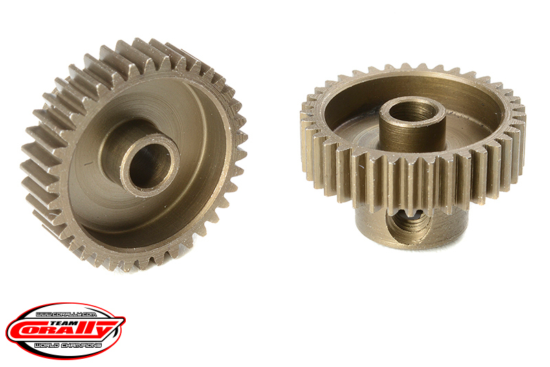 Team Corally - 64 DP Pinion - Short - Hardened Steel - 37 Teeth