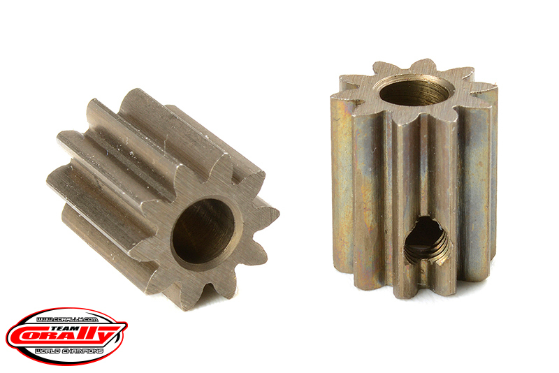 Team Corally - M0.6 Pinion - Short - Hardened Steel - 10 Teeth -