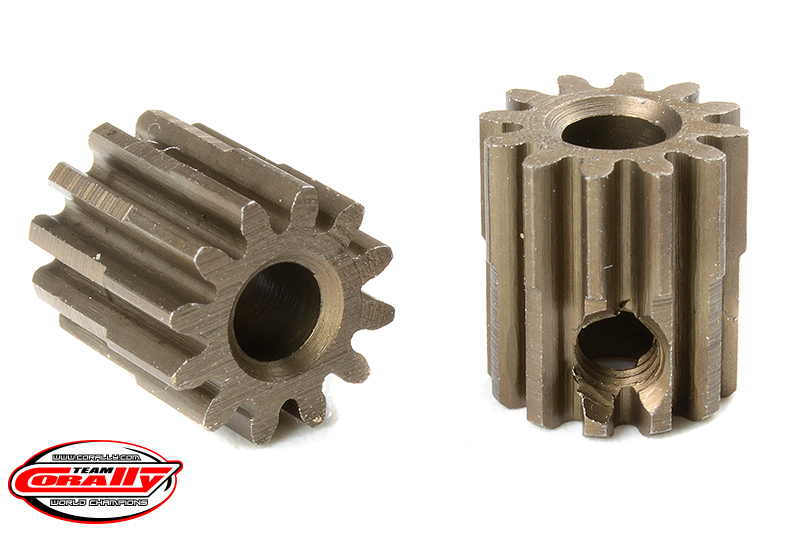 Team Corally - M0.6 Pinion - Short - Hardened Steel - 12 Teeth -