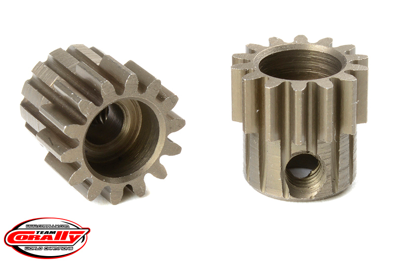 Team Corally - M0.6 Pinion - Short - Hardened Steel - 14 Teeth -