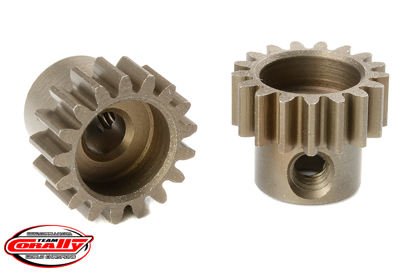 Team Corally - M0.6 Pinion - Short - Hardened Steel - 17 Teeth -