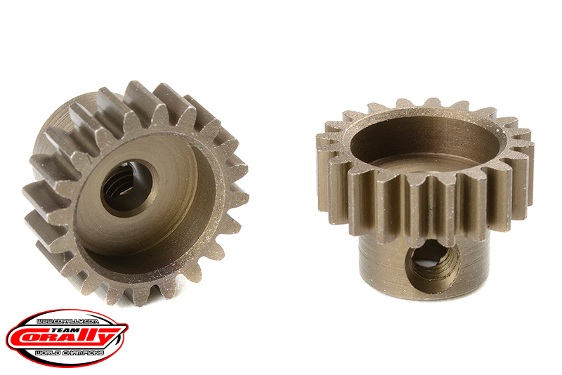 Team Corally - M0.6 Pinion - Short - Hardened Steel - 20 Teeth -