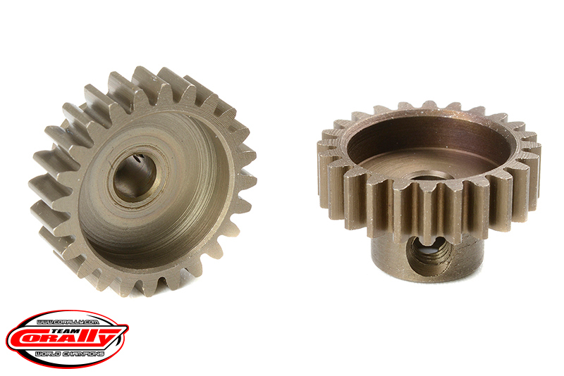 Team Corally - M0.6 Pinion - Short - Hardened Steel - 24 Teeth -