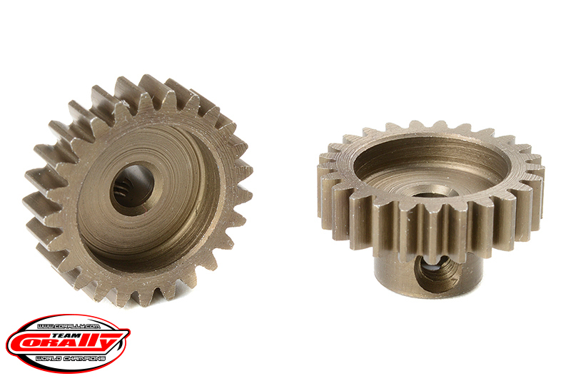 Team Corally - M0.6 Pinion - Short - Hardened Steel - 25 Teeth -