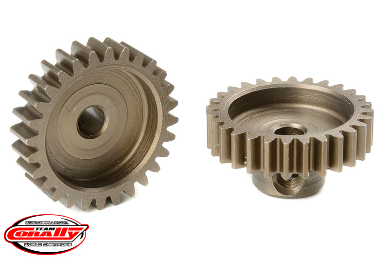 Team Corally - M0.6 Pinion - Short - Hardened Steel - 28 Teeth -