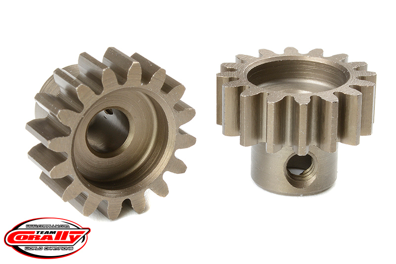 Team Corally - M1.0 Pinion - Short - Hardened Steel - 16 Teeth -