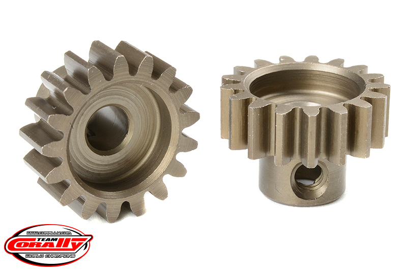 Team Corally - M1.0 Pinion - Short - Hardened Steel - 17 Teeth -