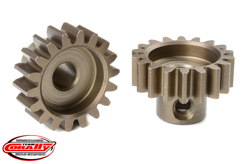 Team Corally - M1.0 Pinion - Short - Hardened Steel - 18 Teeth -