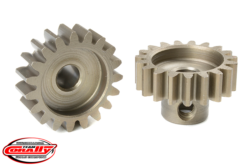 Team Corally - M1.0 Pinion - Short - Hardened Steel - 19 Teeth -