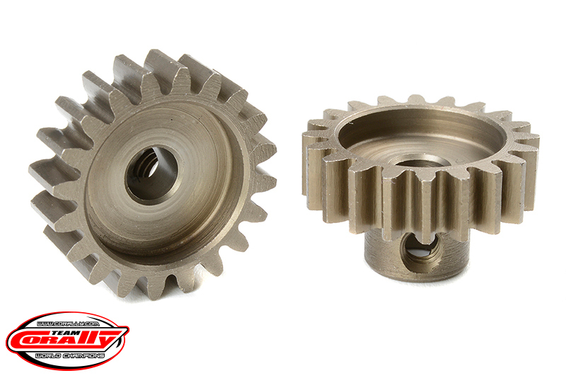 Team Corally - M1.0 Pinion - Short - Hardened Steel - 20 Teeth -