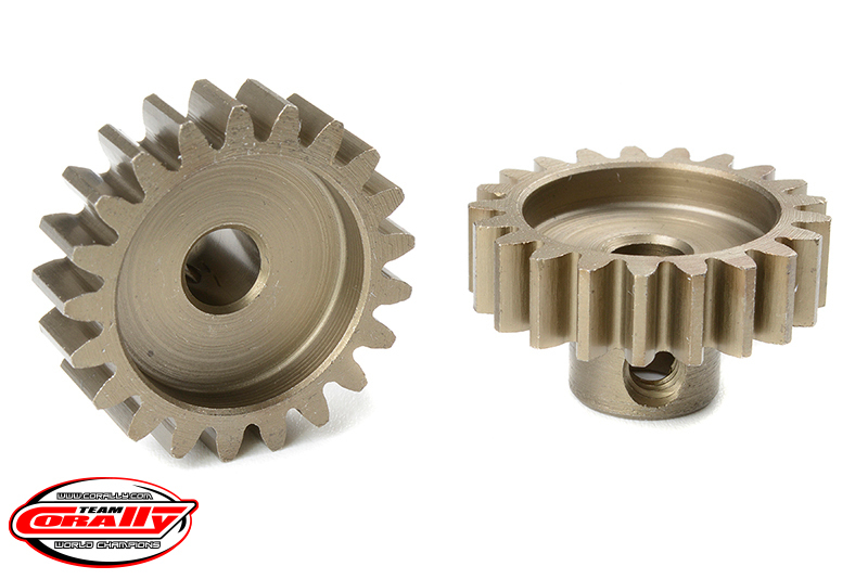 Team Corally - M1.0 Pinion - Short - Hardened Steel - 21 Teeth -