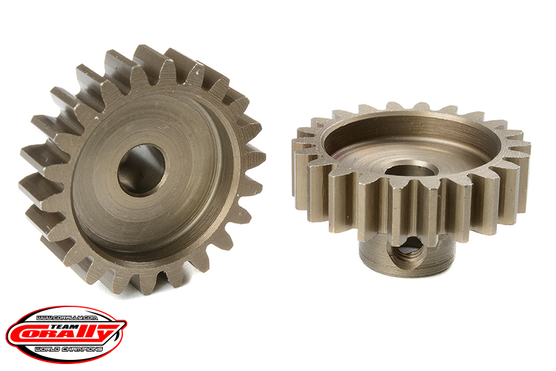 Team Corally - M1.0 Pinion - Short - Hardened Steel - 22 Teeth -