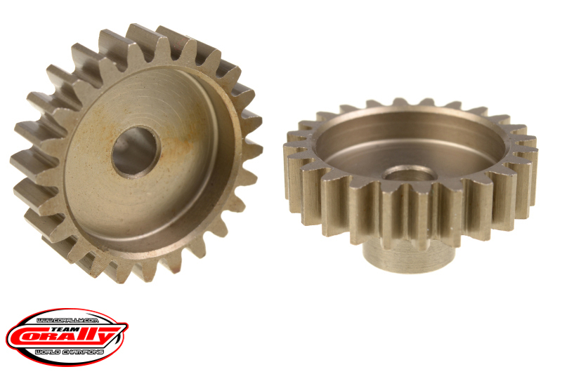 Team Corally - M1.0 Pinion ? Short ? Hardened Steel - 24 Teeth -