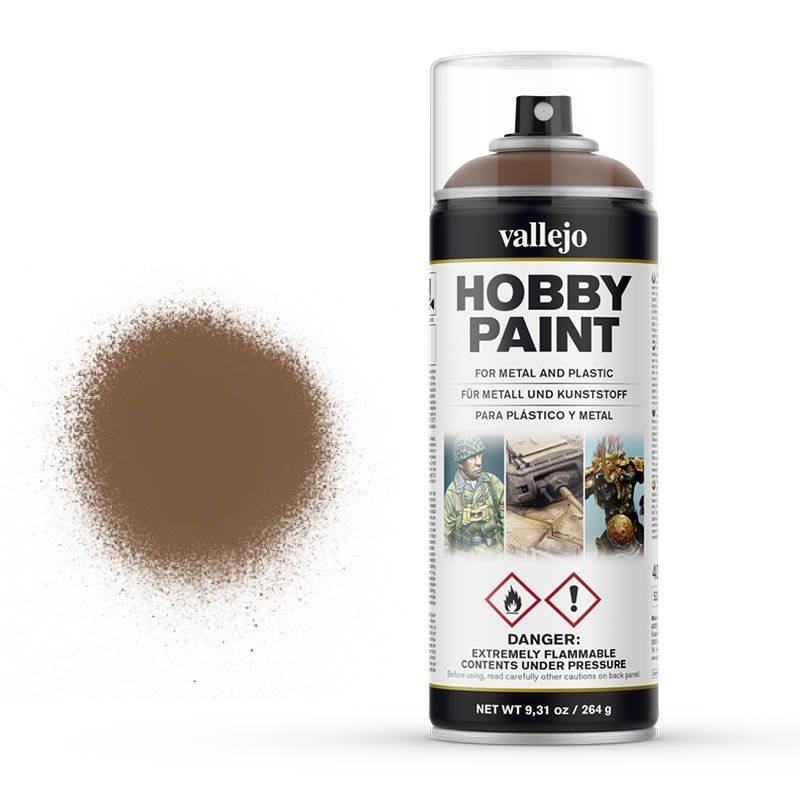 Vallejo Aerosol Beasty Brown 400ml Hobby Spray Paint [28019]