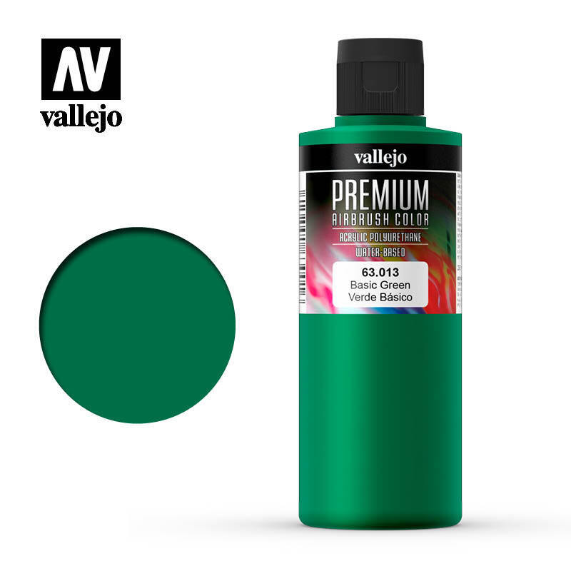 Vallejo Premium Colour Basic Green 200 ml. [63013]