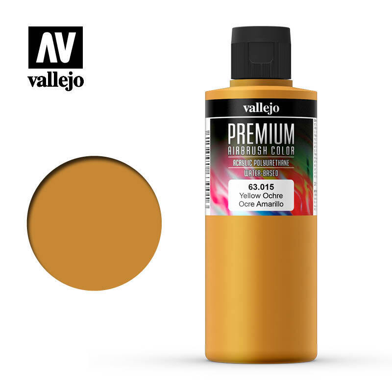 Vallejo Premium Colour Yellow Ochre 200 ml. [63015]