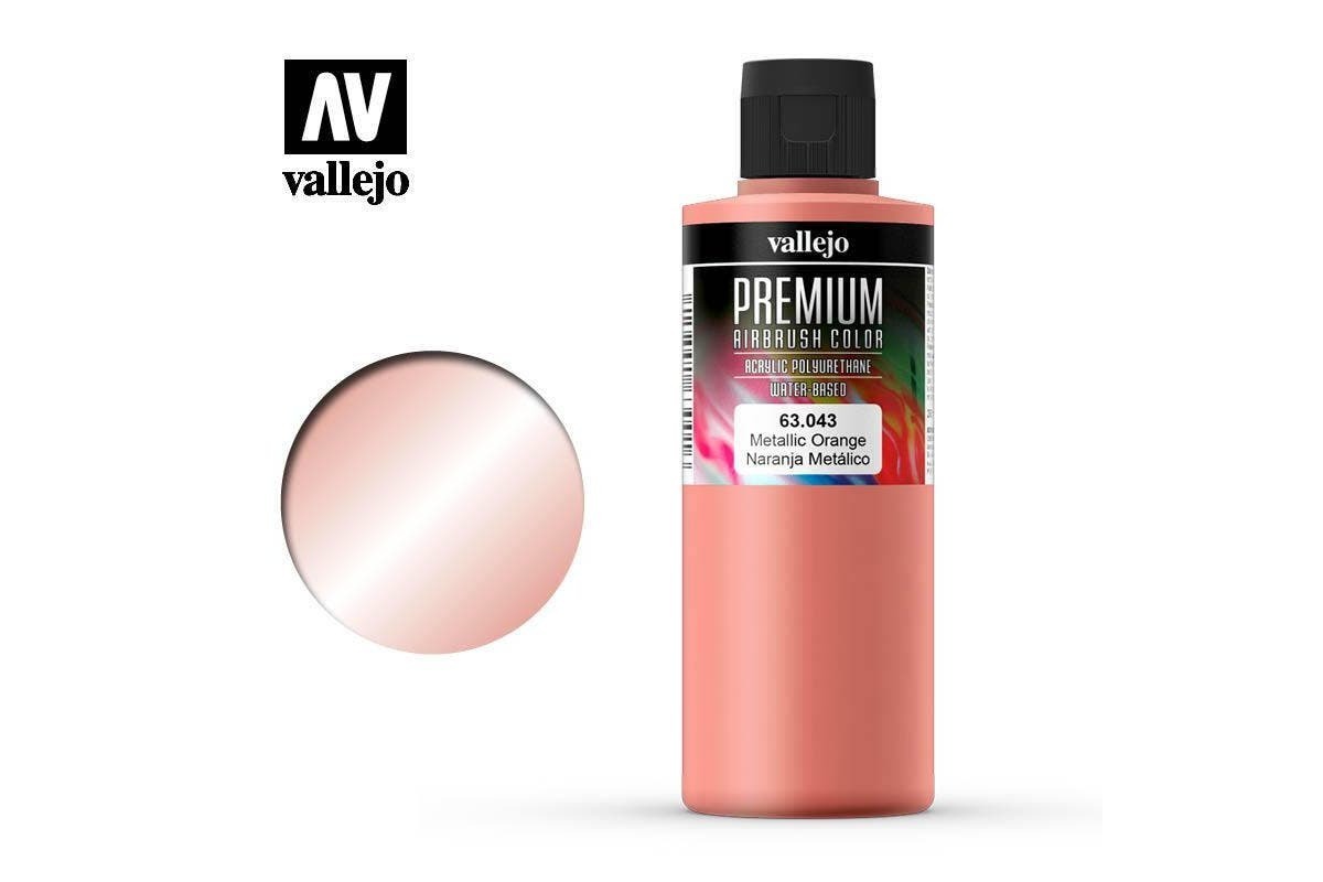 Vallejo Premium Colour Metallic Orange 200 ml. [63043]